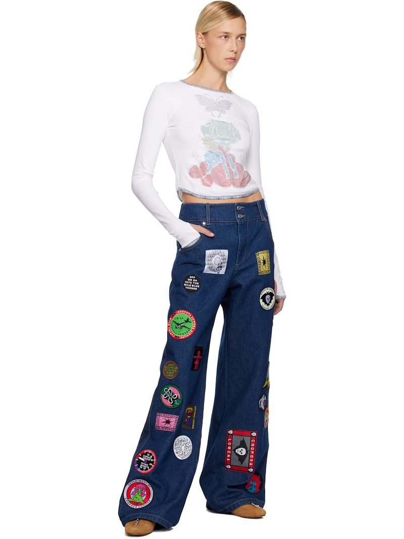 Chopova Lowena Navy Wicko Jeans outlook