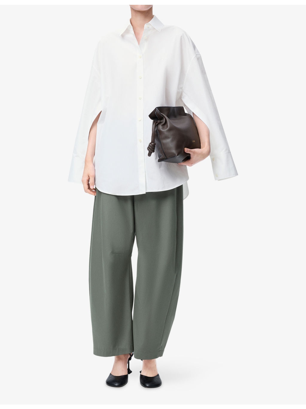 Cape Anagram-Embroidered Cotton-Blend Shirt - 2