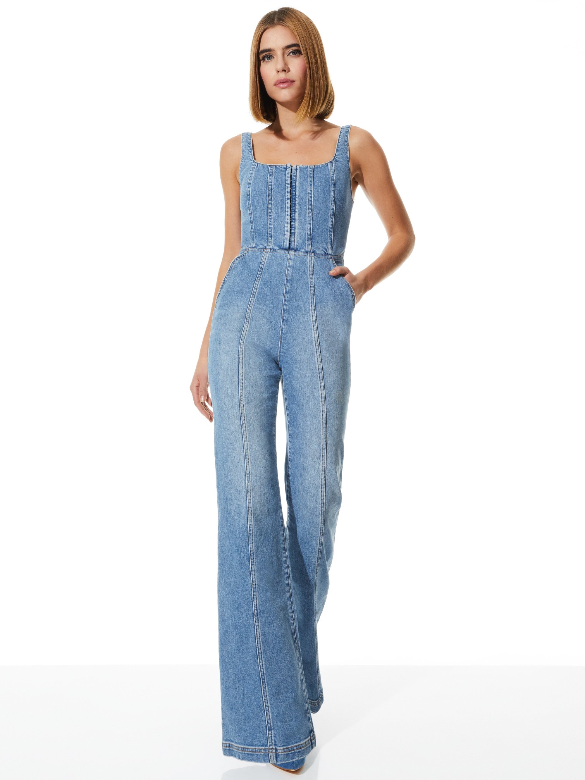 CHELS CORSET SLEEVELESS JUMPSUIT - 6