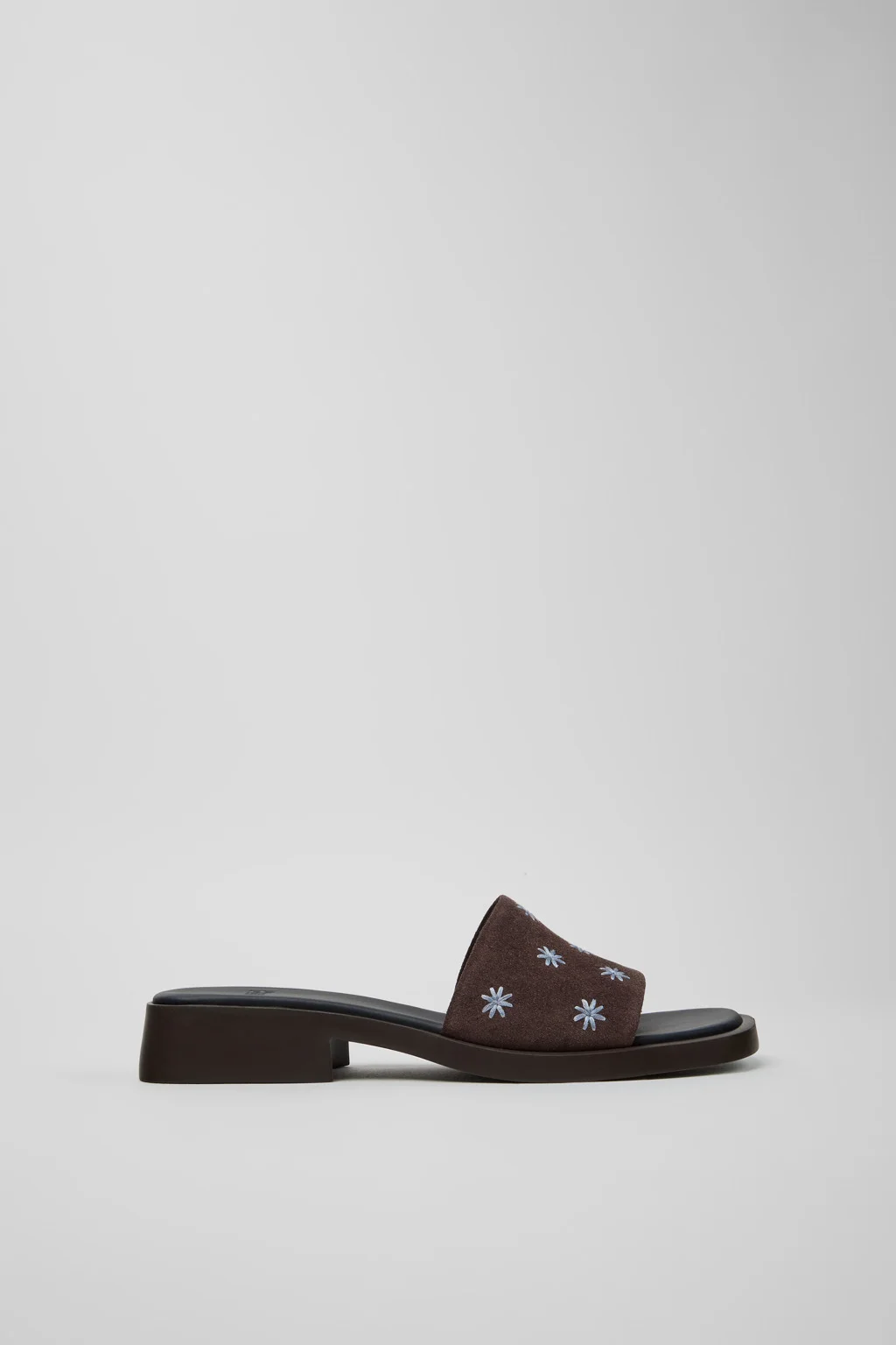 Brown Suede Leather Sandals for Women. - 1