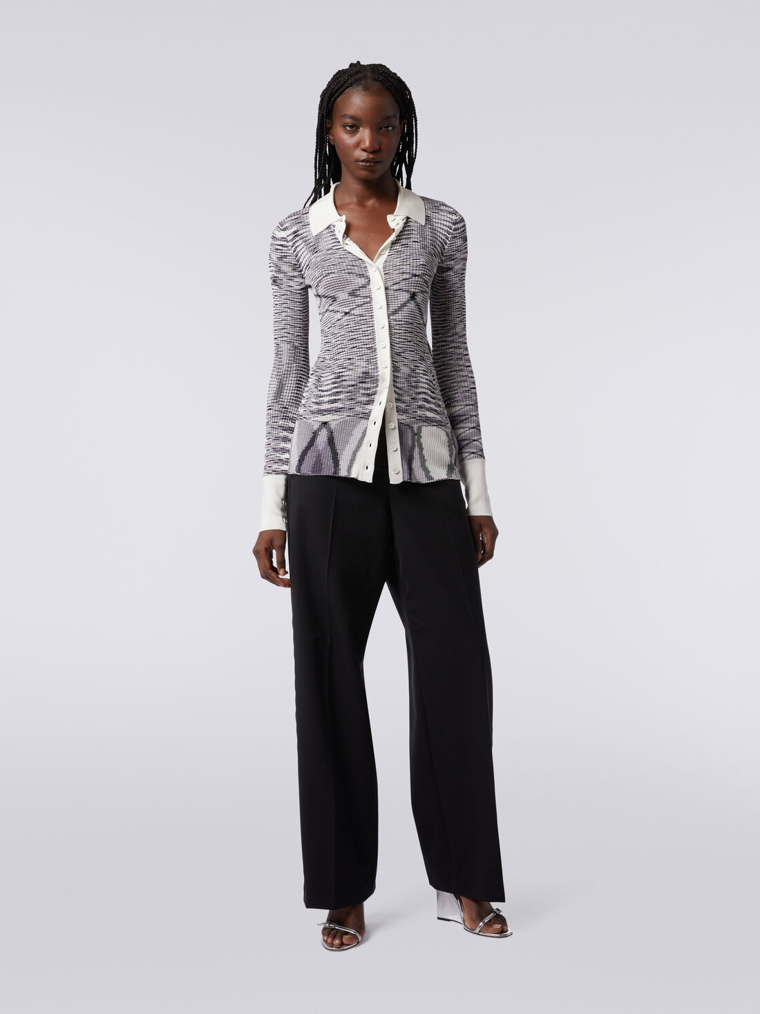 Ribbed slub viscose shirt - 2