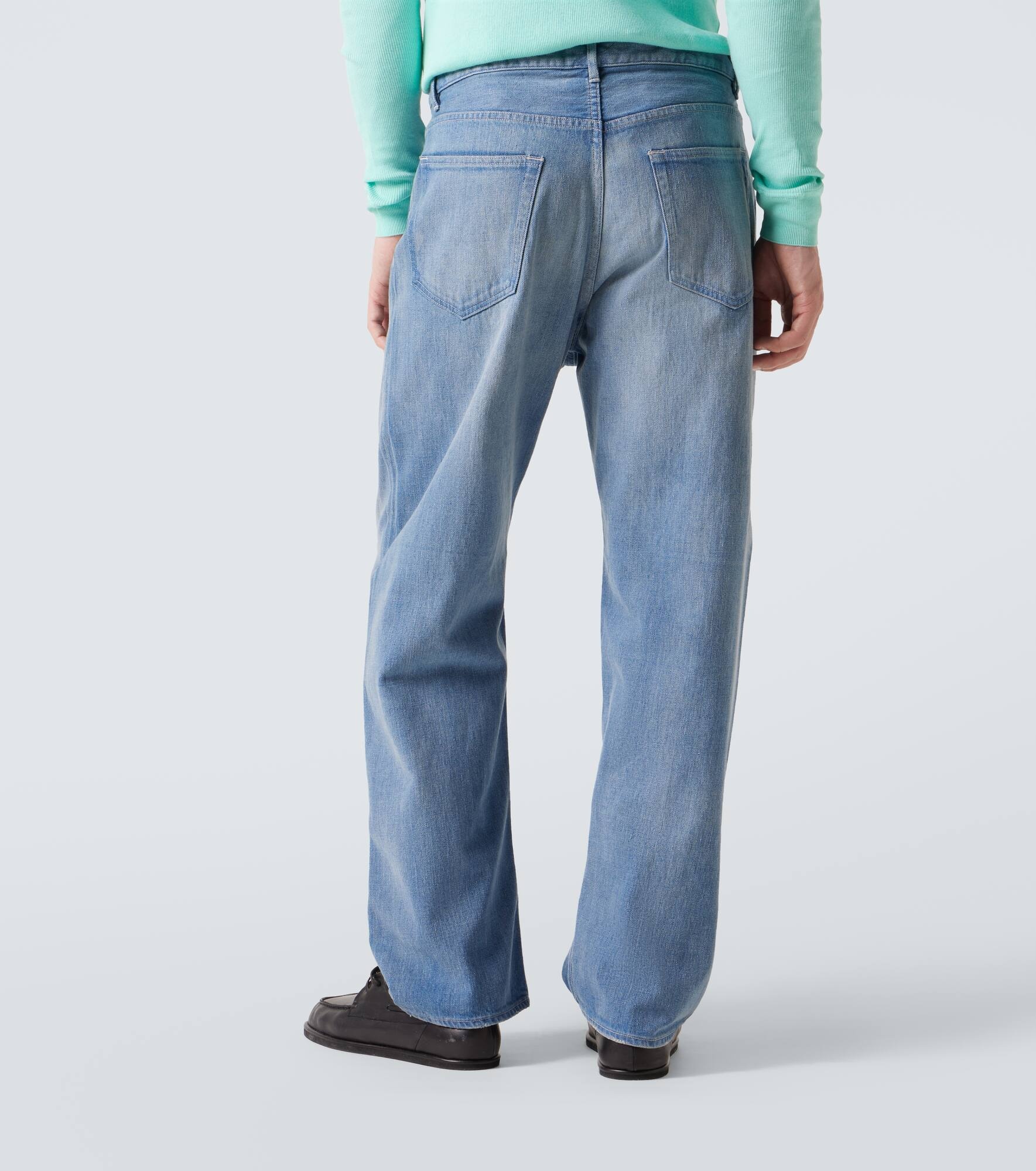 Mid-rise straight jeans - 4