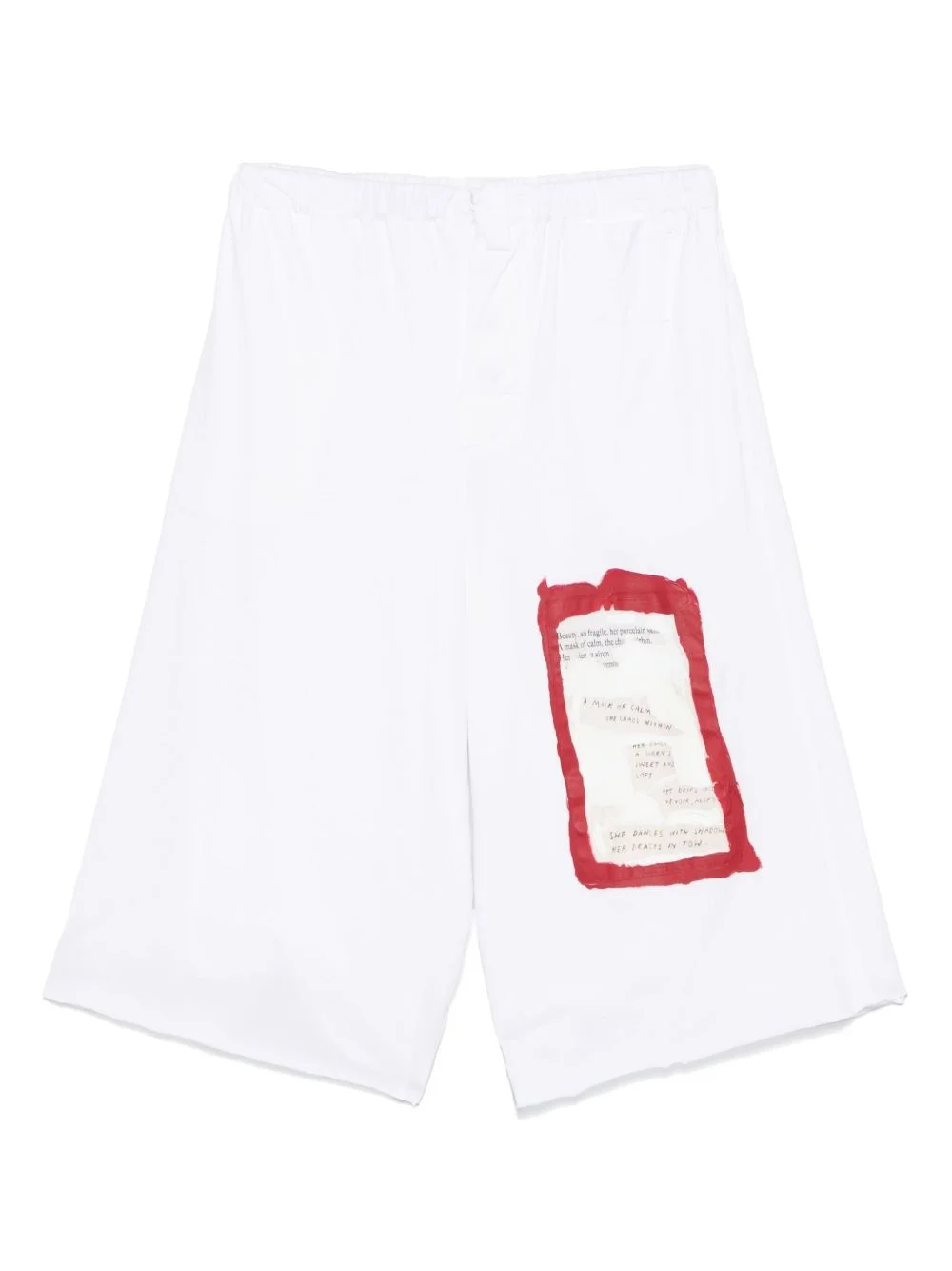 graphic-print trousers - 1