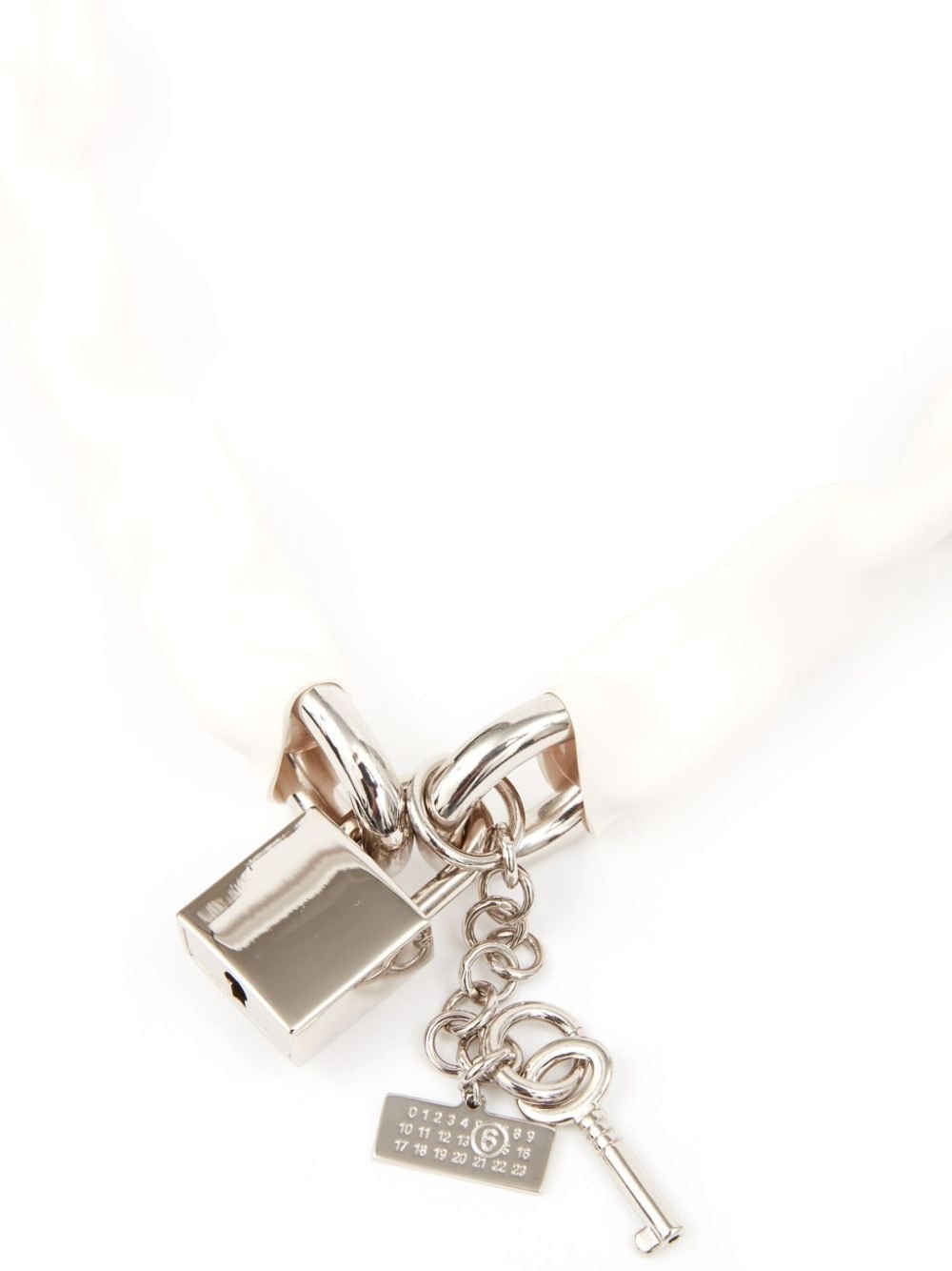 padlock chain-link necklace - 2