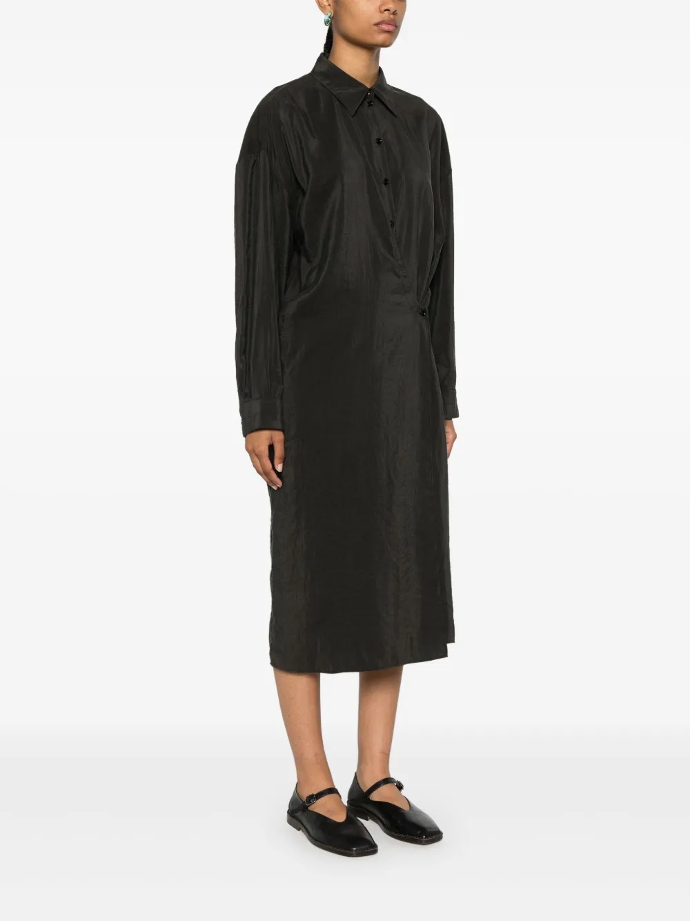 LEMAIRE - Women Straight Collar Twisted Top - 2