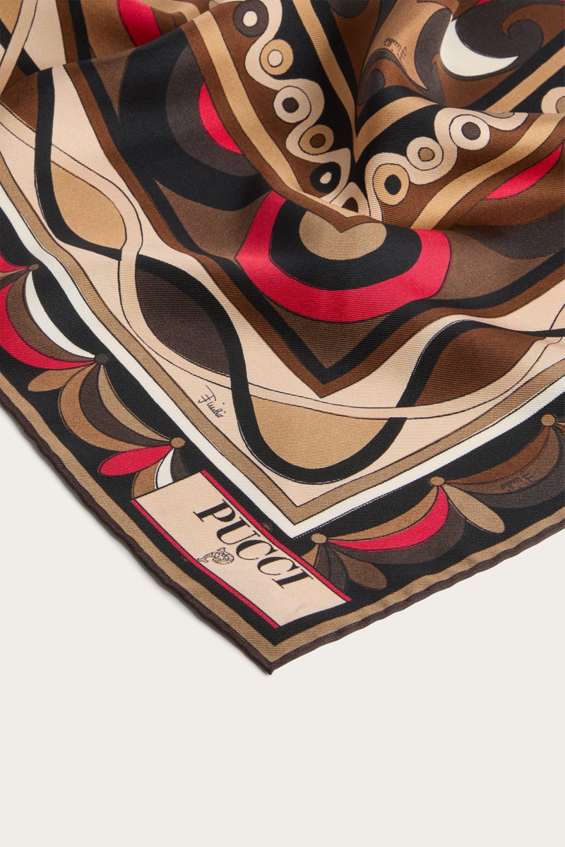 MIXED PRINTS SILK TWILL SCARF 3