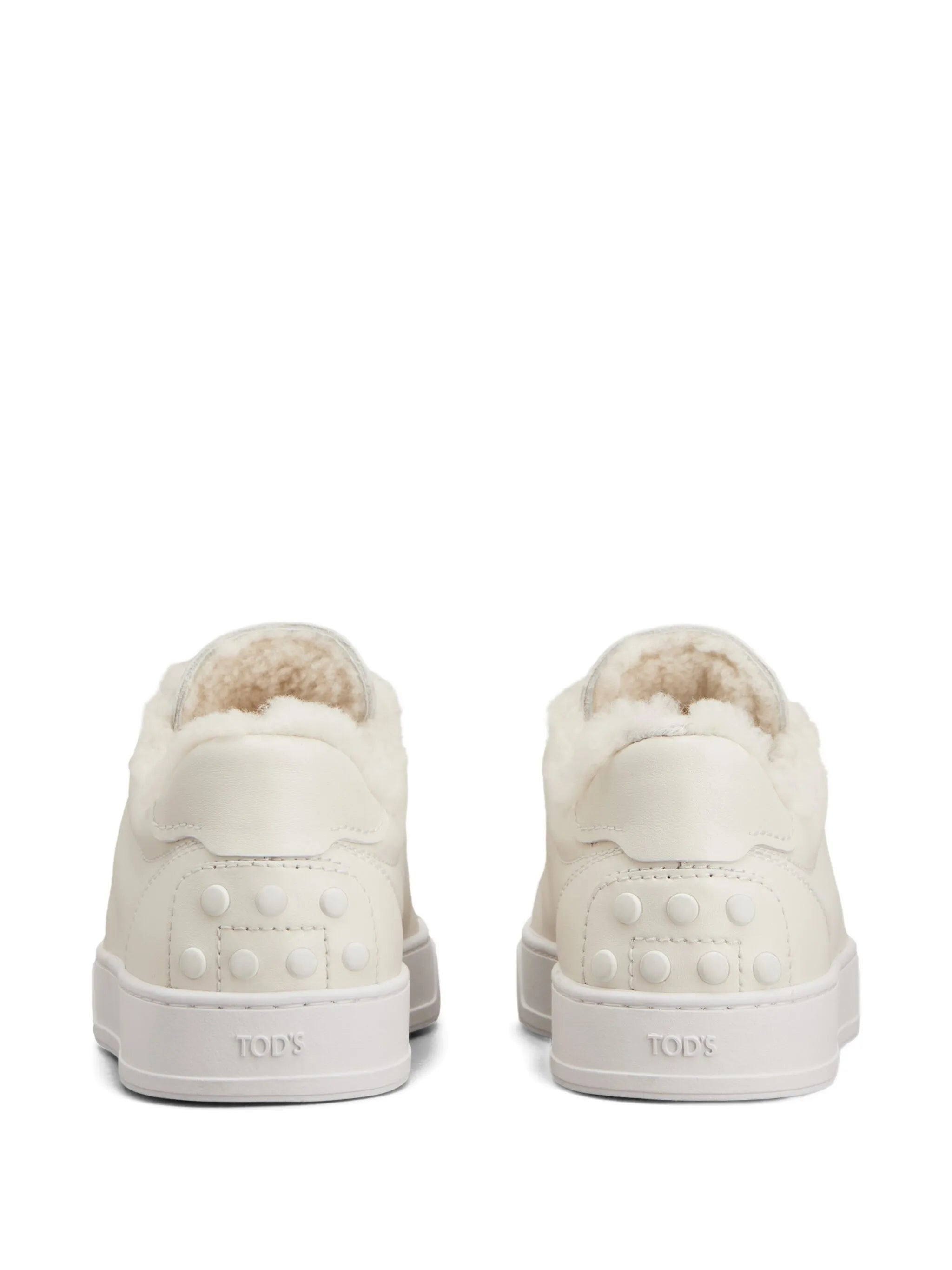 shearling-trimmed sneakers - 3