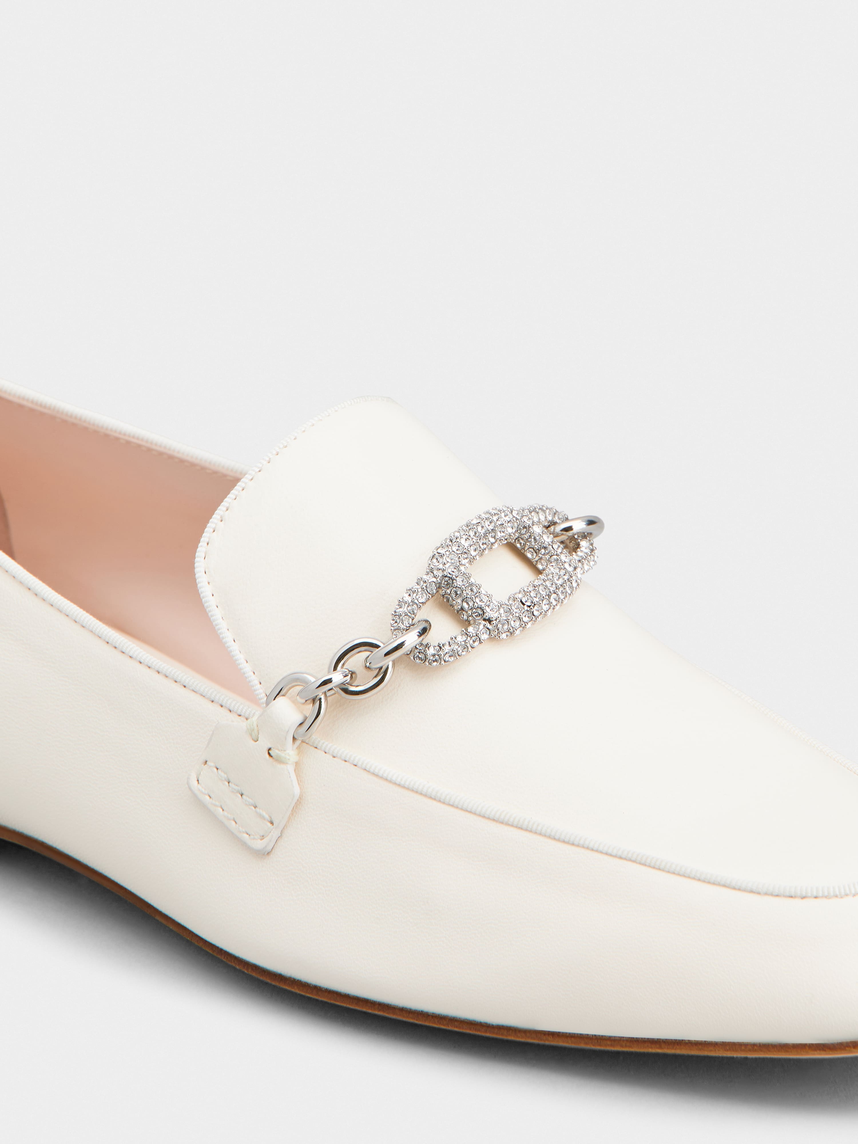 Strass Chain Loafers in Leather - 3