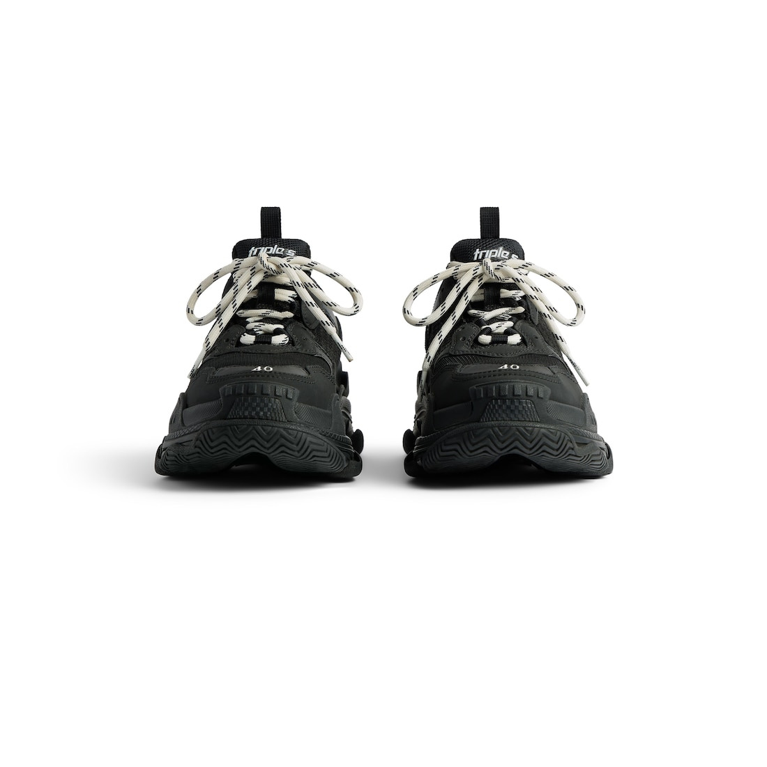 Men's Triple S Sneaker in Black - 3