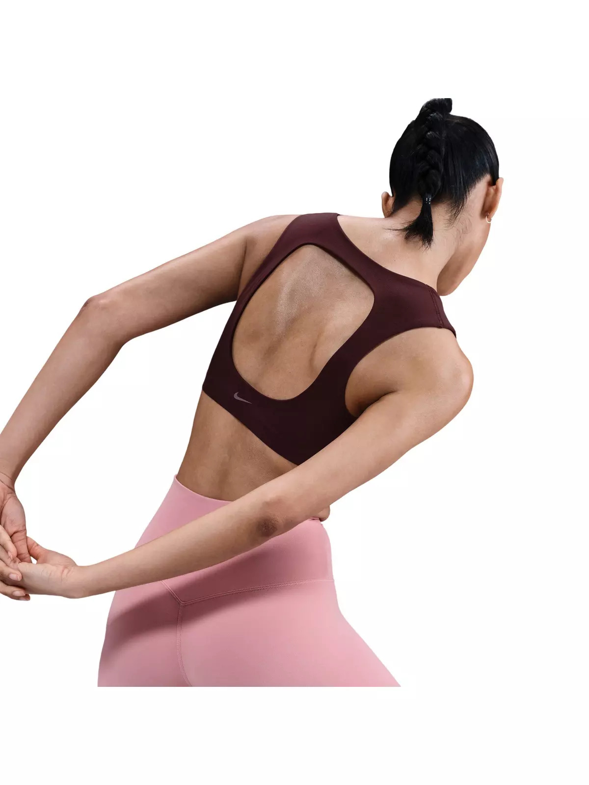 Women's Zenvy Light-Support Lightly Lined Sports Bra -Burgundy - 2