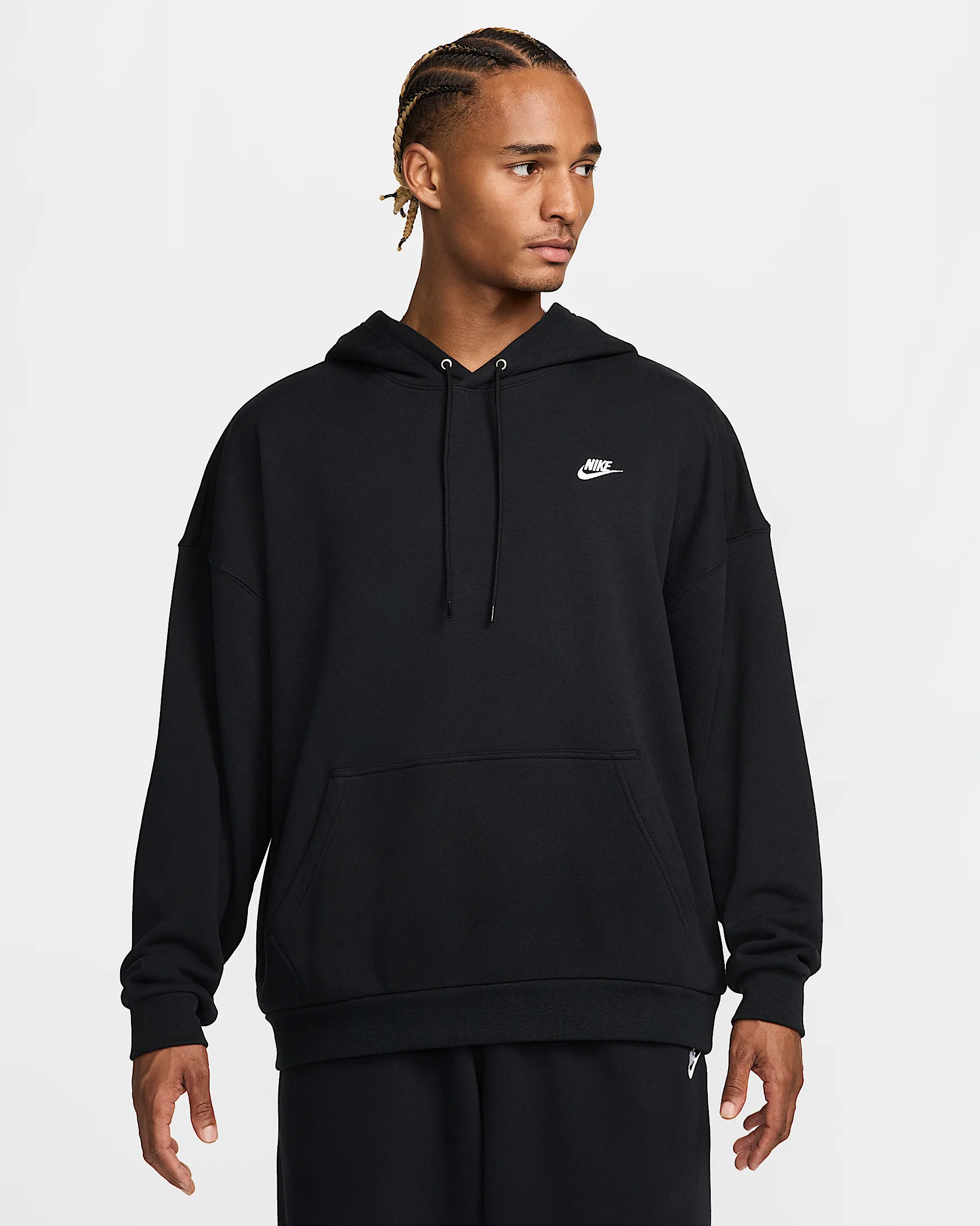 Nike Club Fleece Men's Oversized French Terry Pullover Hoodie - 1