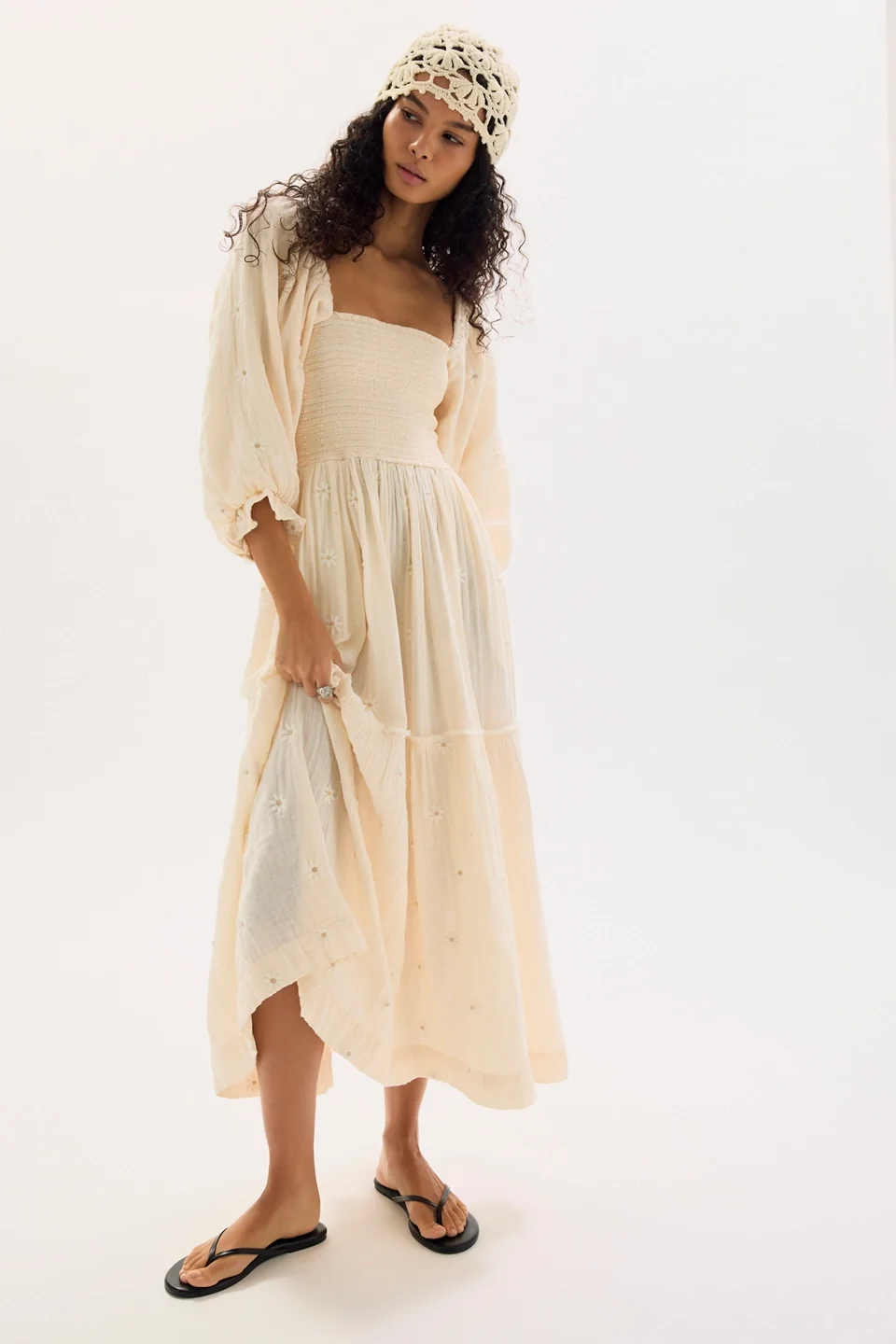 Dahlia Embroidered Maxi Dress - 1