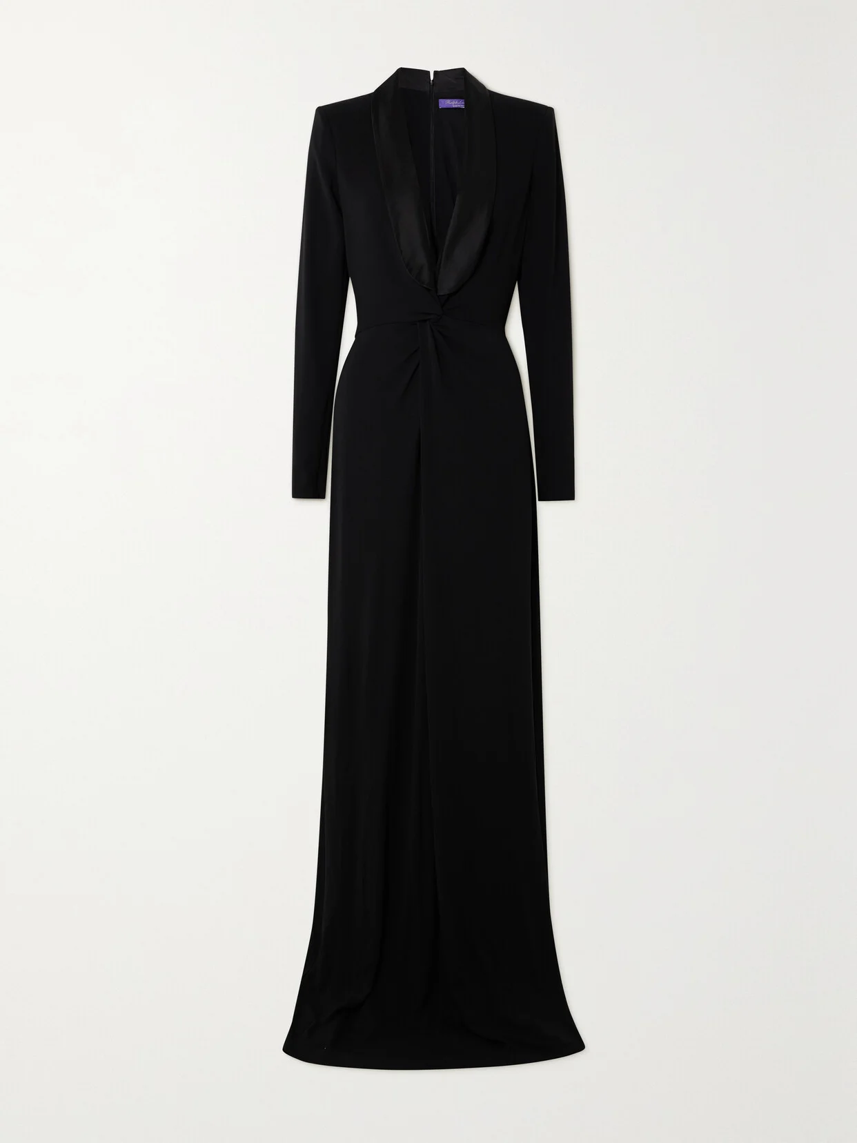 Danon Satin-trimmed Stretch-crepe Gown - 1