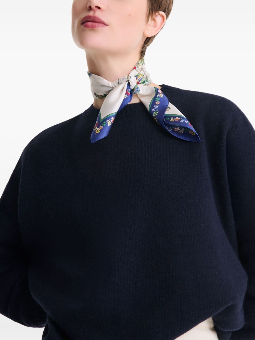 Le Jardin Longchamp silk scarf - 2