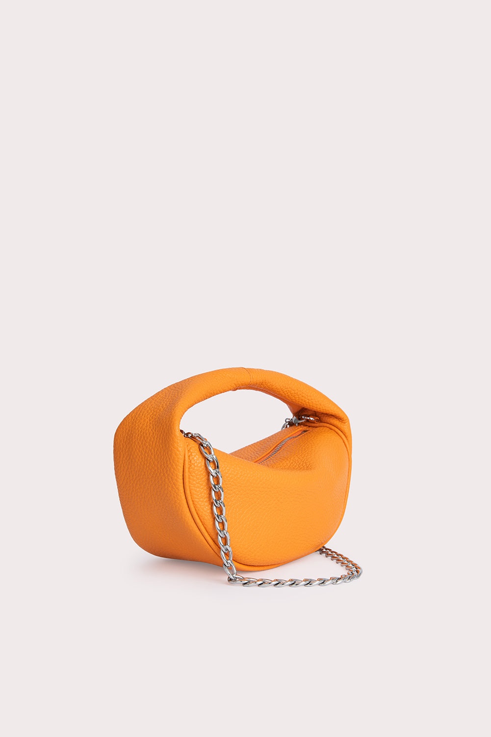 Baby Cush Orange Flat Grain Leather - 2