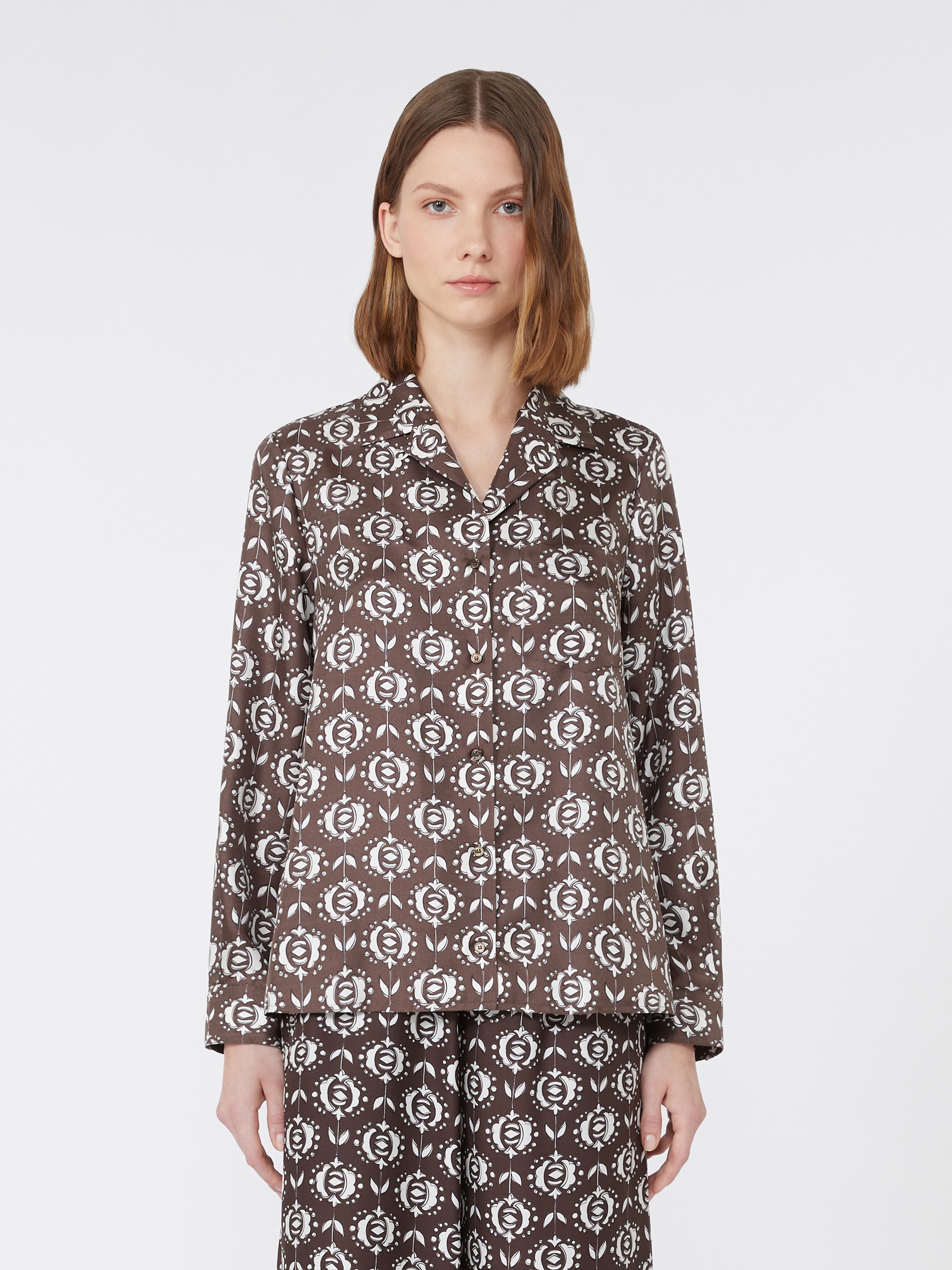 ONCIA Printed silk pyjama shirt - 3