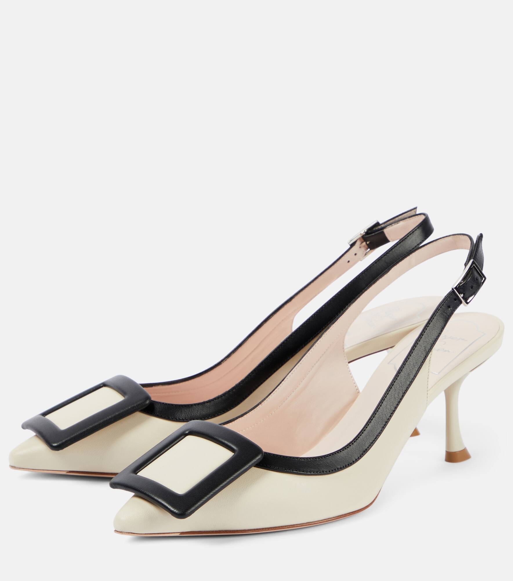 Viv' in the City leather slingback pumps - 5