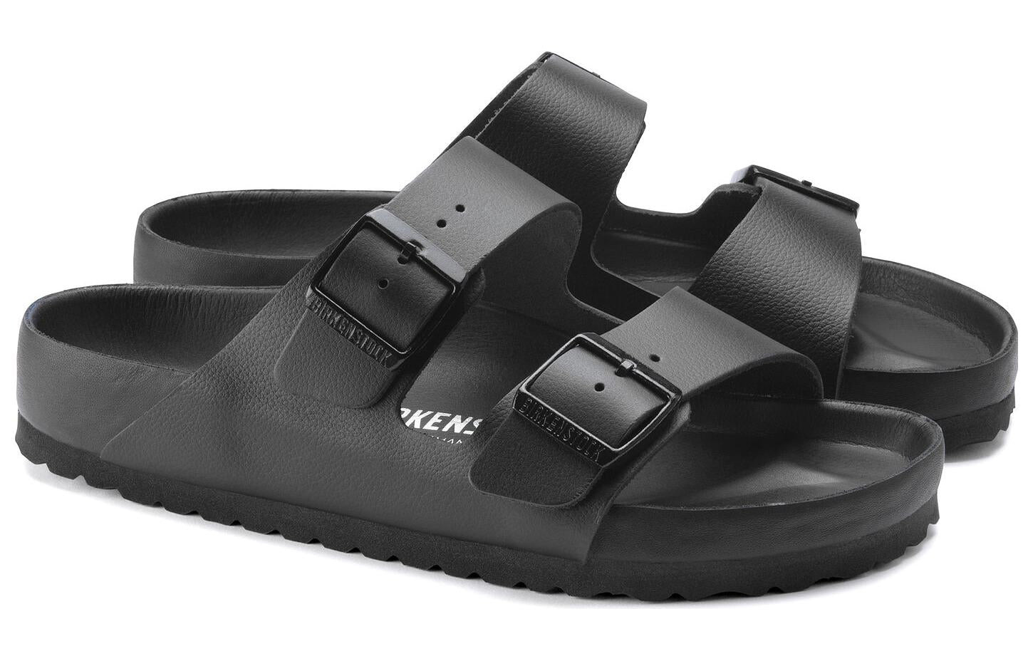Birkenstock Arizona Natural Leather Sandals 'Black' 1022438 - 3