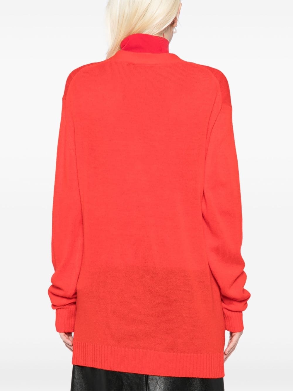 Jil Sanda+ logo embroidery cardi-coat - 4