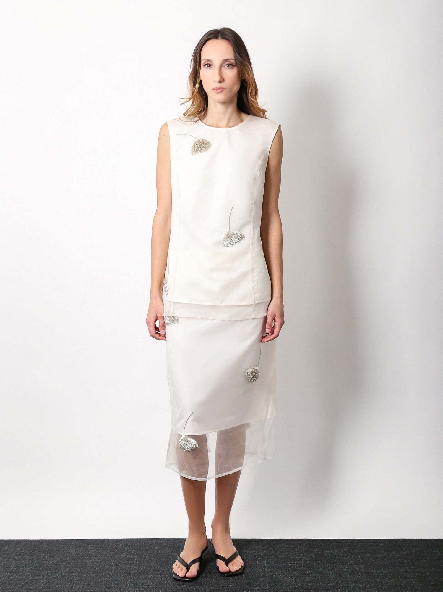 Rohe Silk Skirt With Jewel Details - 2