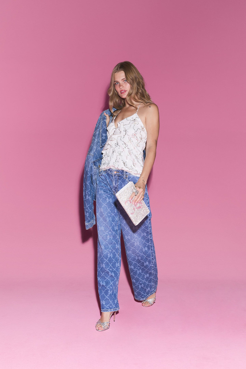 PINK x LoveShackFancy Denim Baggy Jeans 3