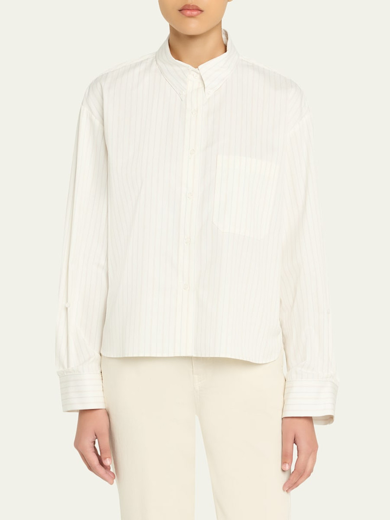 J. D. Shirt in Mixed Pinstripe Superpop 4