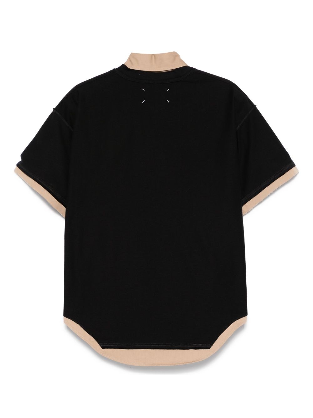layered-effect polo shirt - 2
