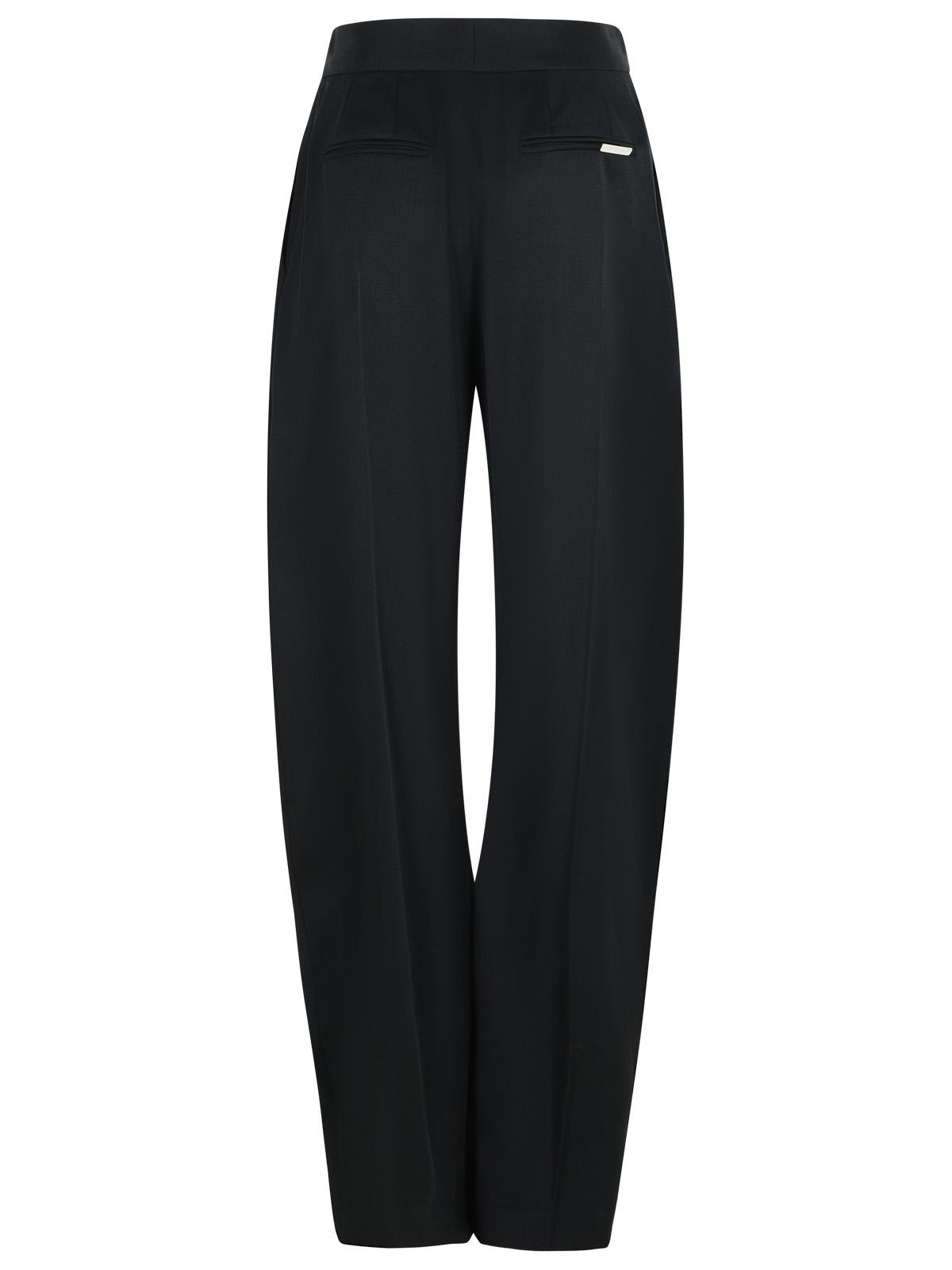 The Attico 'Gary' Long Black Virgin Wool Pants Women - 3