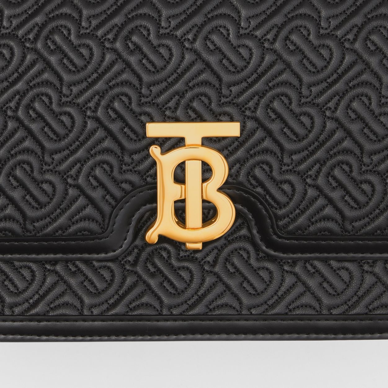 Medium Quilted Monogram Lambskin TB Bag - 2