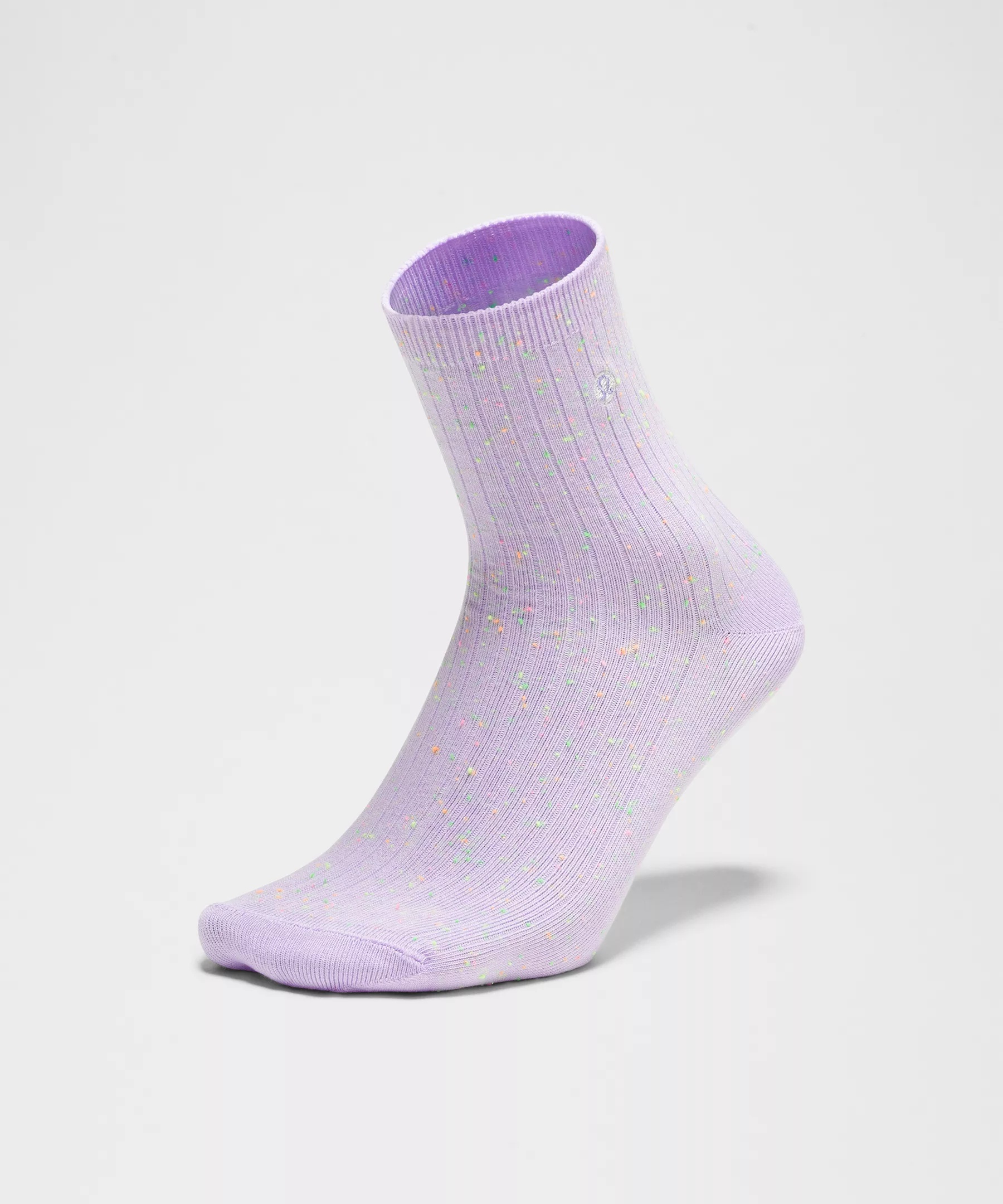 Unisex Neon Speckled Quarter Socks - 3