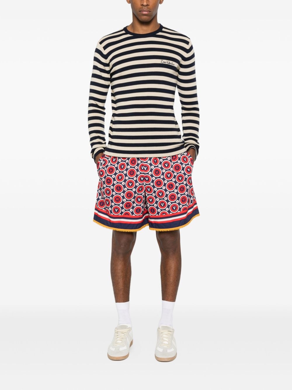monogram-patterned shorts - 2