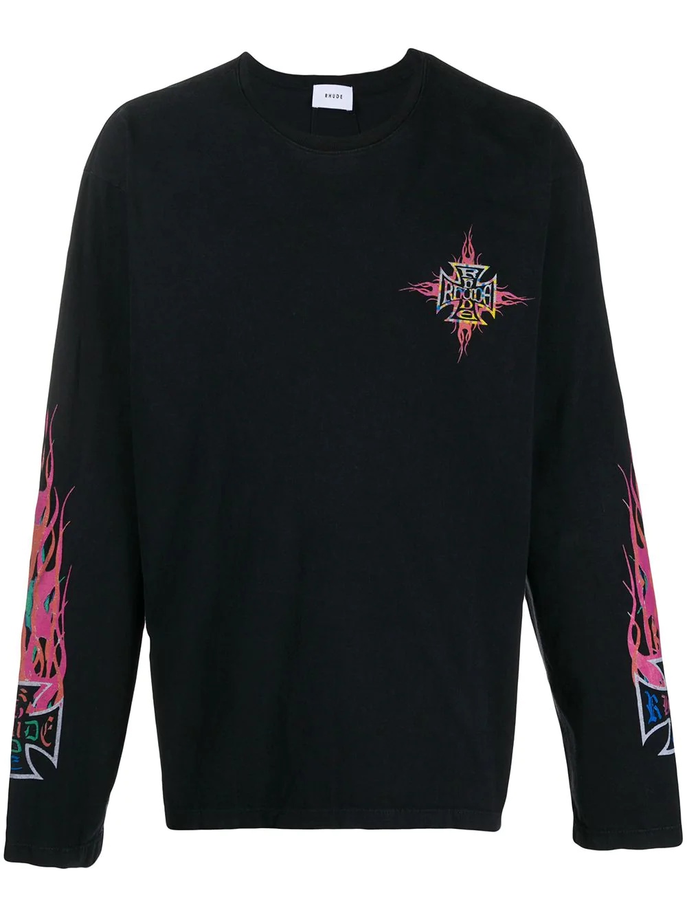 Neon Flame long-sleeve T-shirt - 1