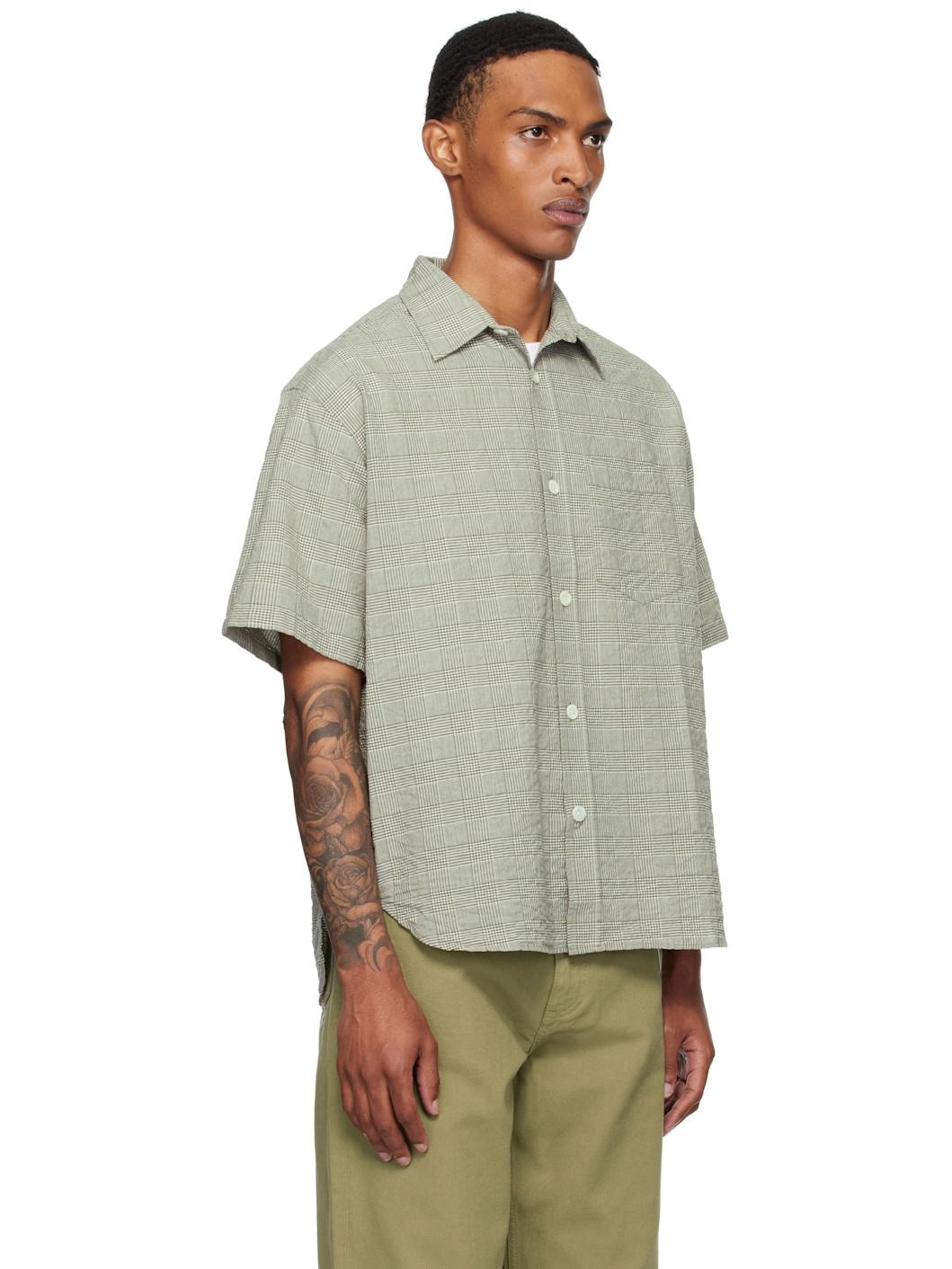 Green Mo Oversized Check S/S Shirt - 2