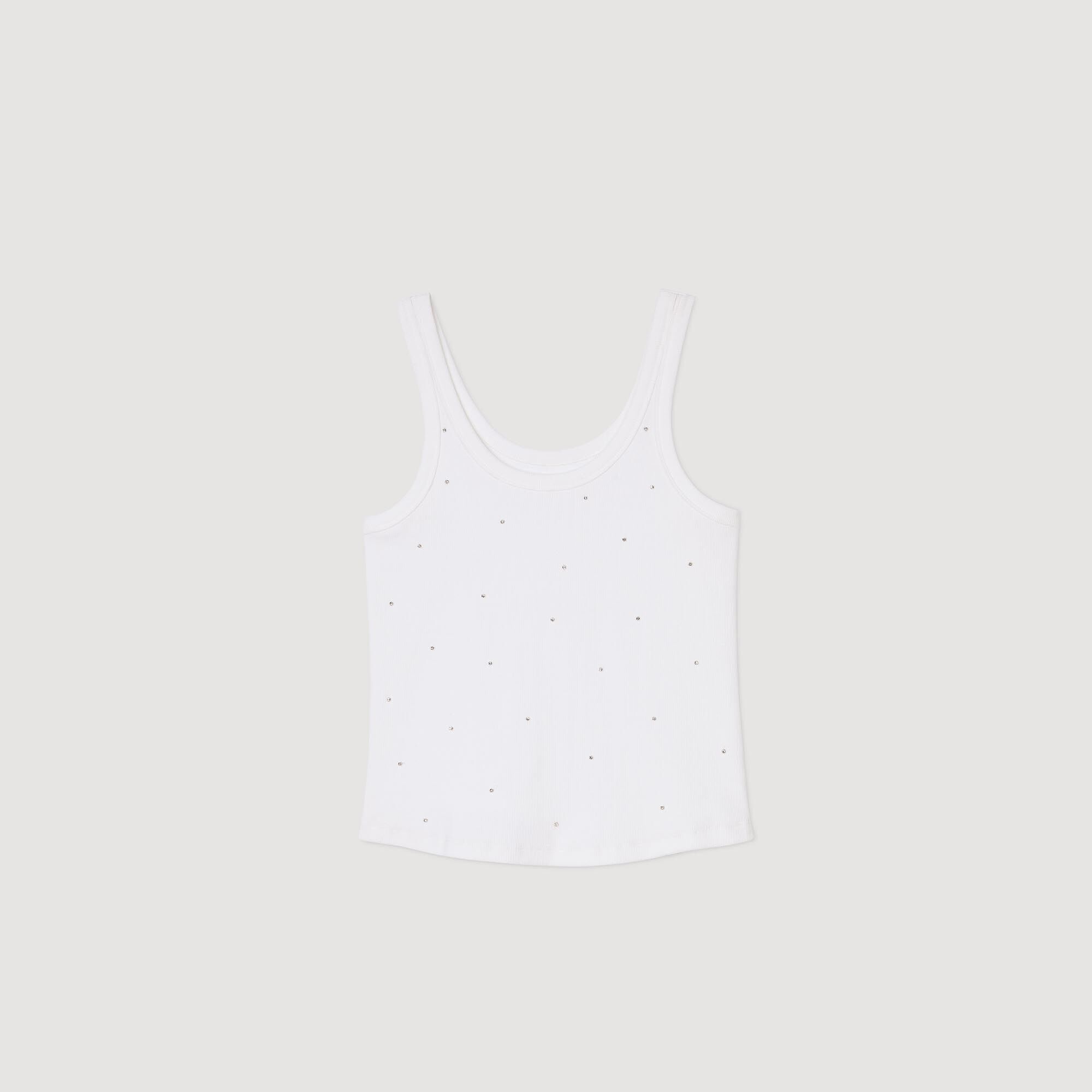 VEST TOP WITH RHINESTONES - 7