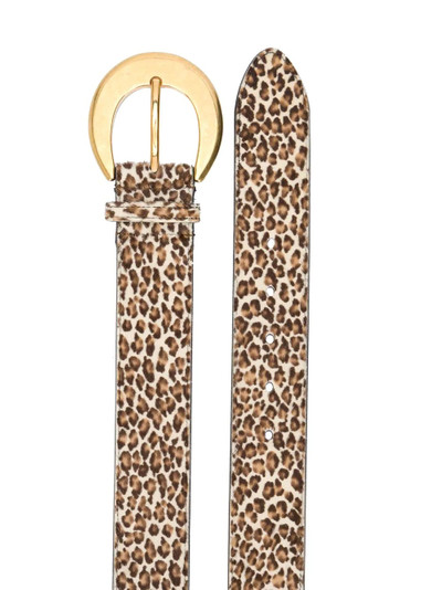 SAINT LAURENT leopard print belt outlook