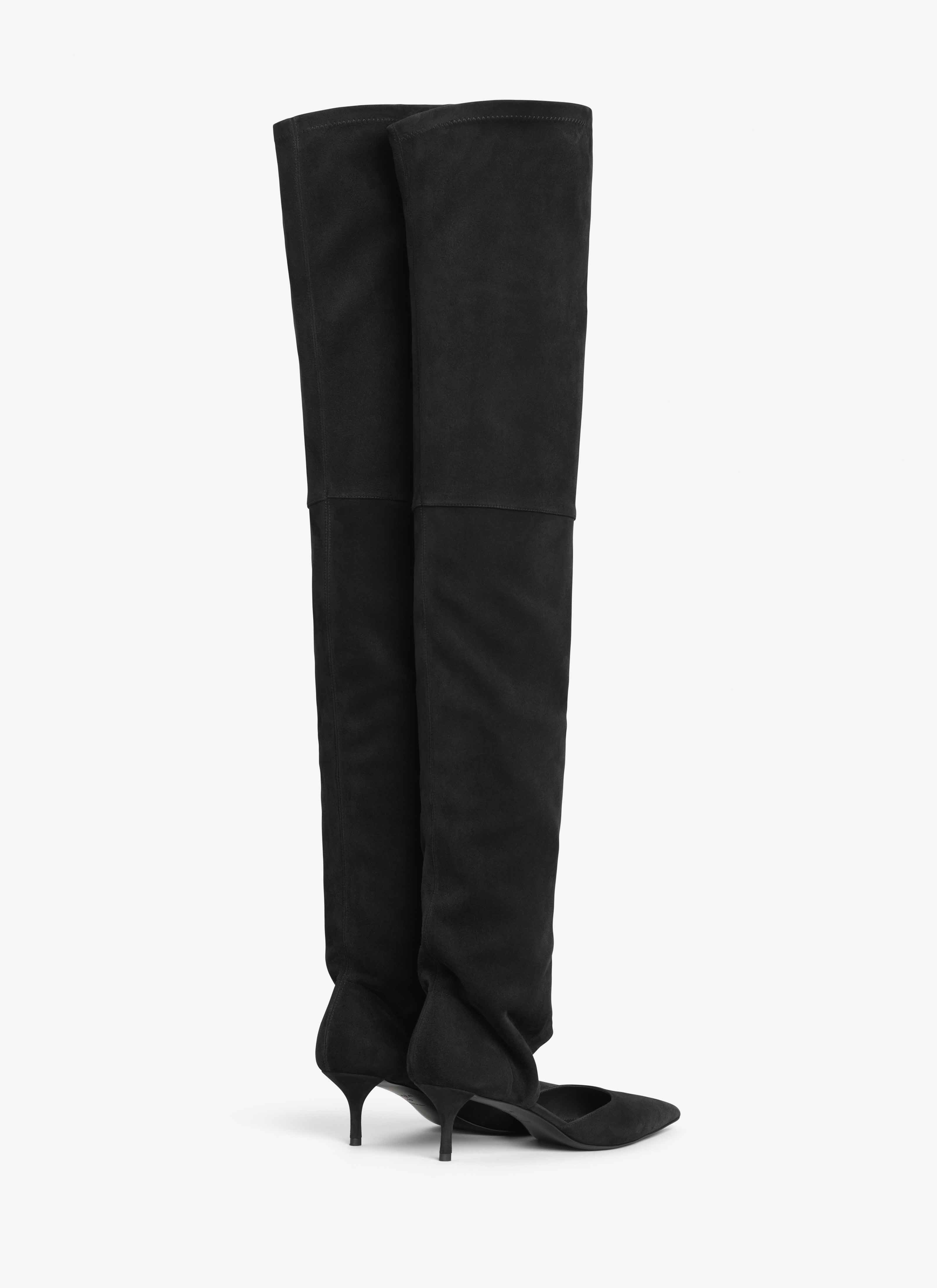 HIGH BOOTS IN STRETCH SUEDE - 2
