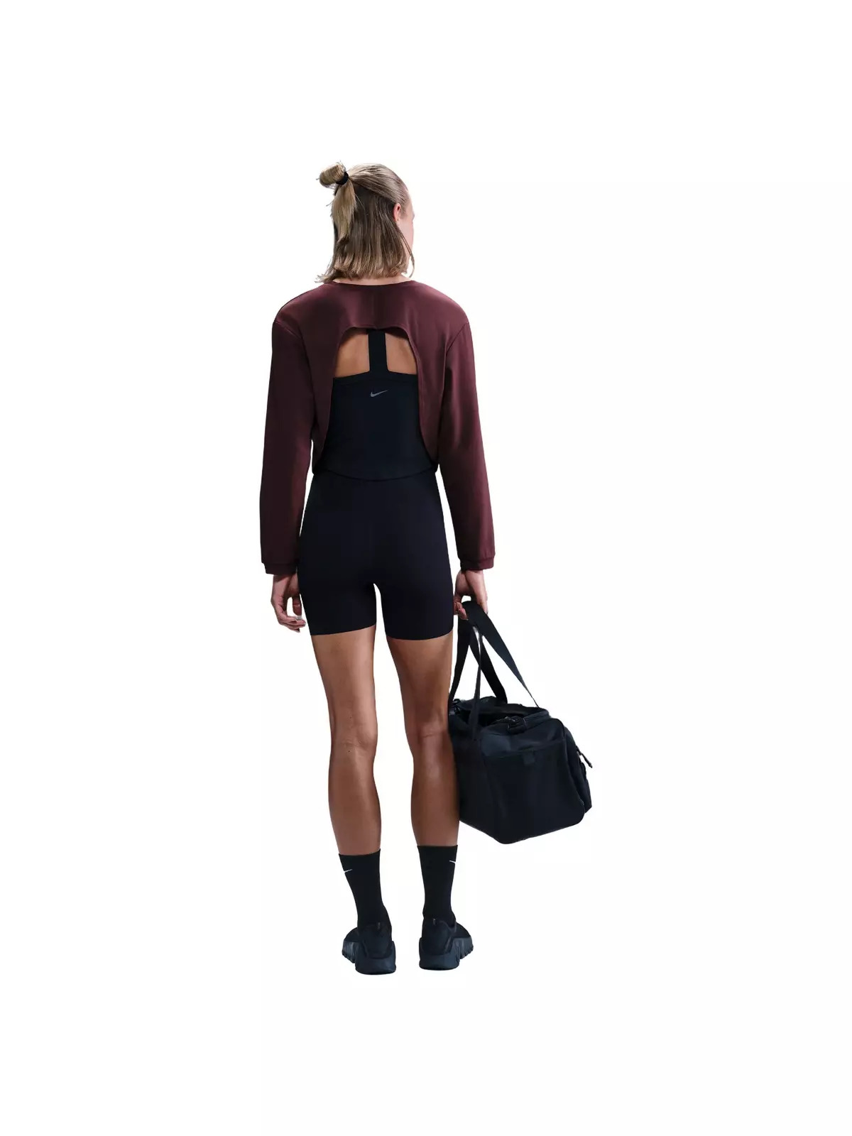 Women's One Dri-FIT Mid Layer -Burgundy - 5