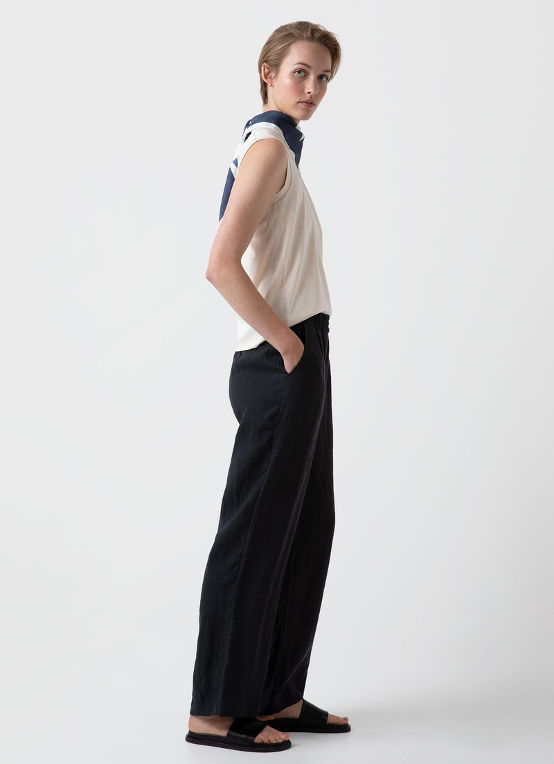 Sunspel Drawstring Wide Leg Trouser outlook