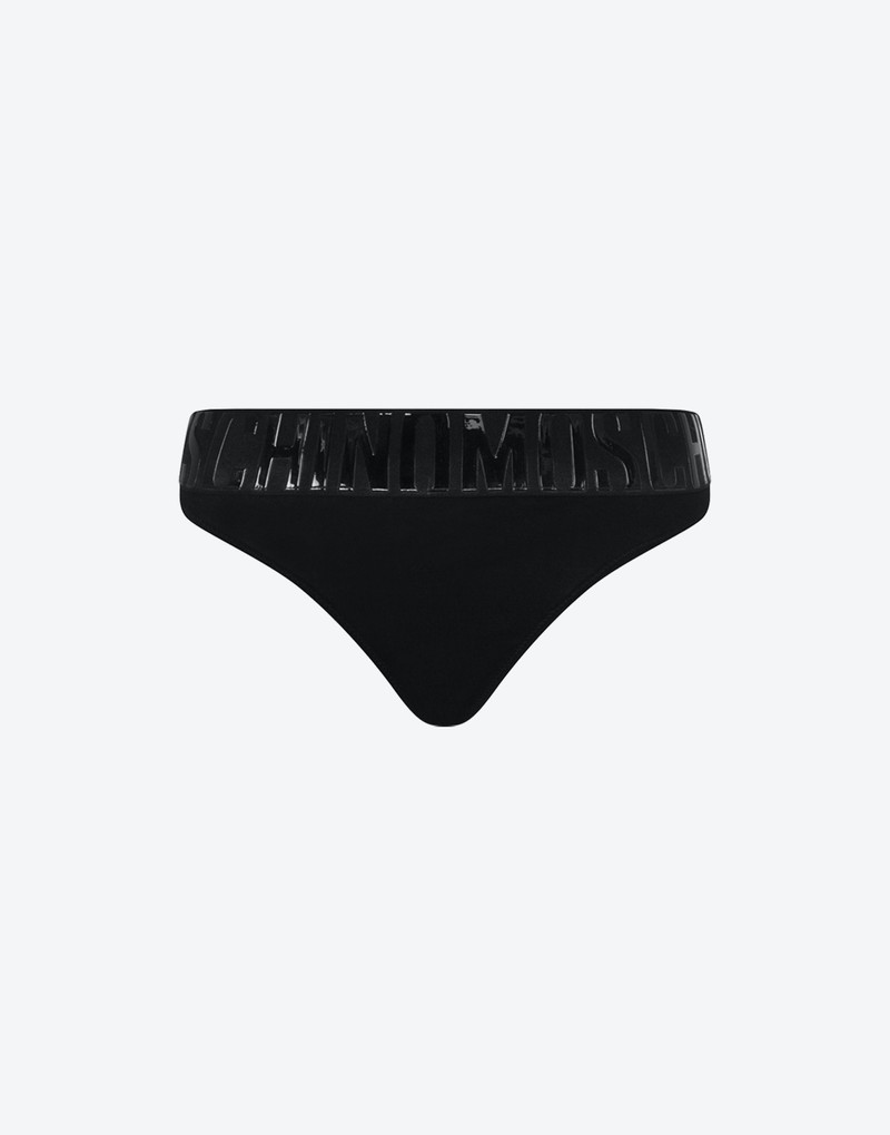 SHINY LOGO STRETCH JERSEY THONG 1