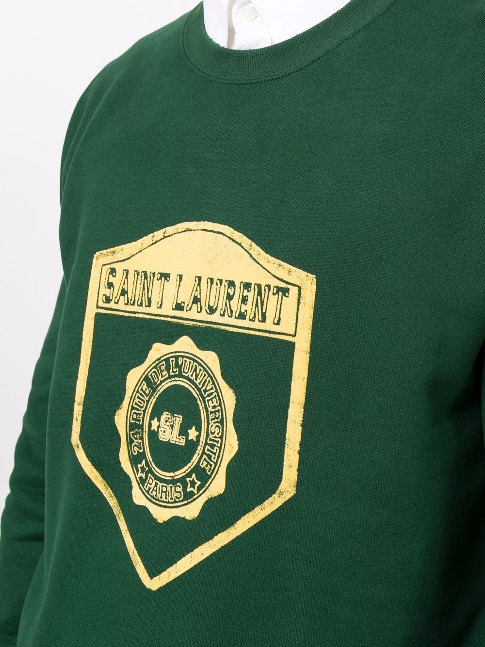 University crest print sweatshirt - 5