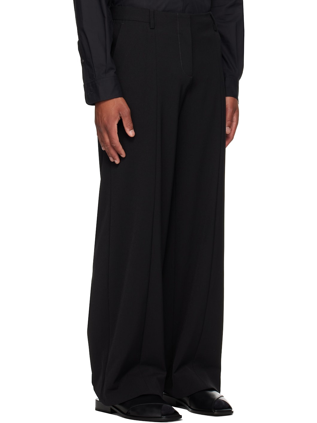Black 'The Stirrup' Trousers - 2