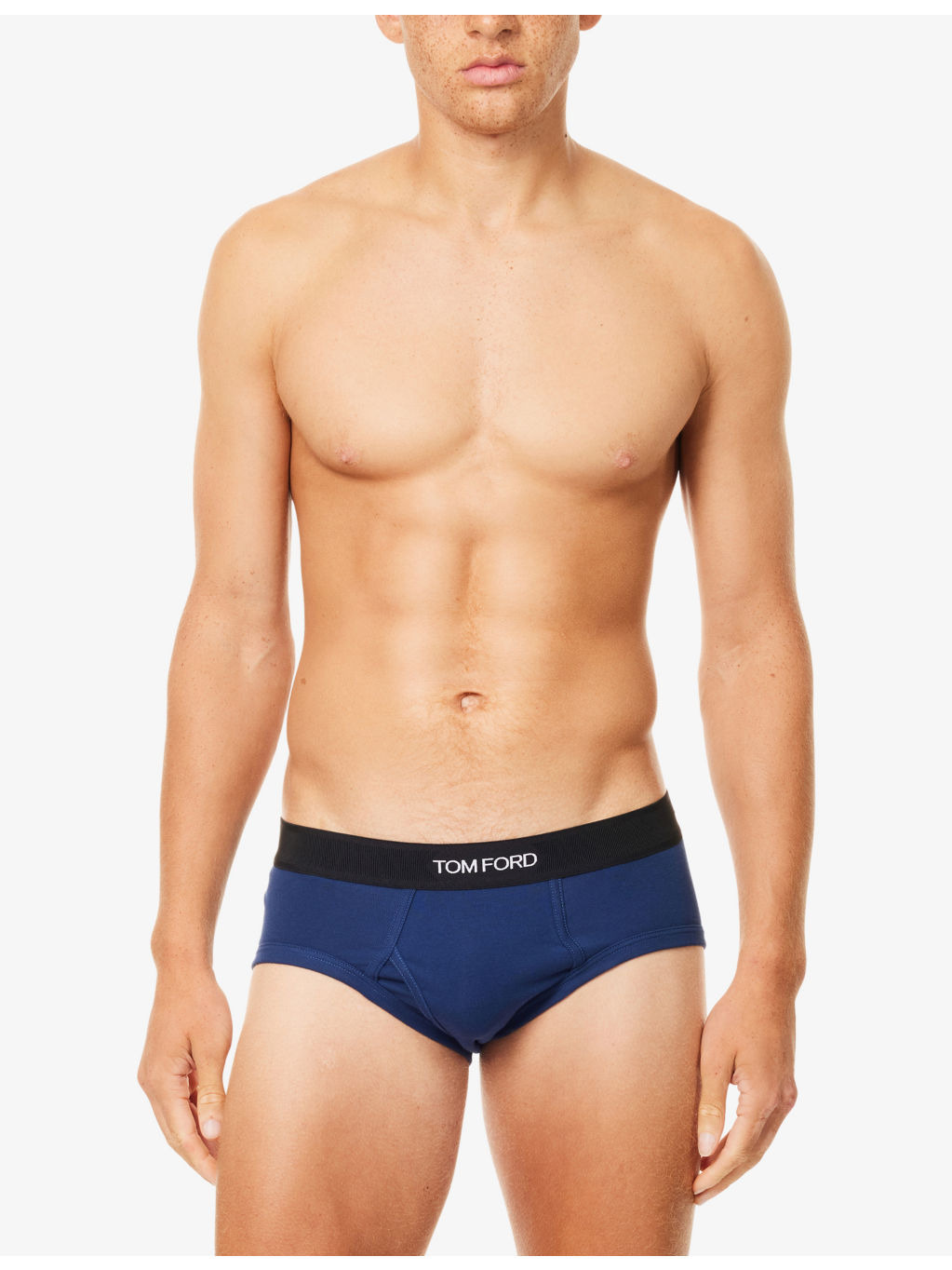 Branded-Waistband Cotton-Jersey Briefs - 2