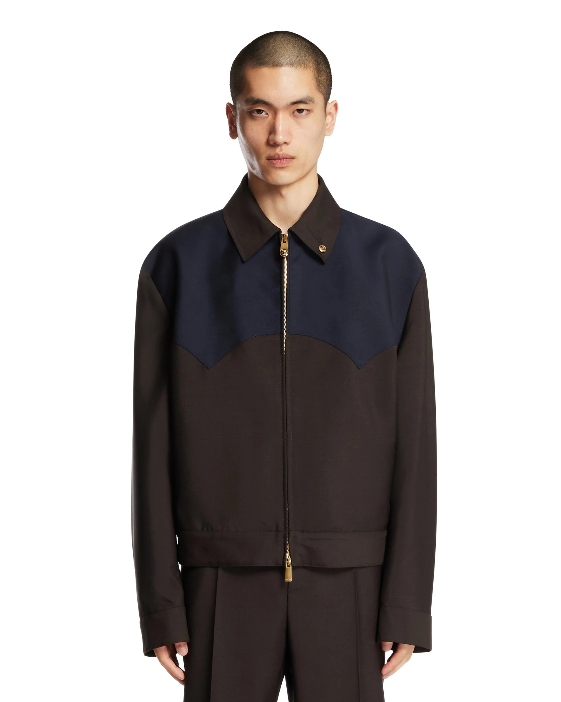 Wool Mohair Zip Blouson - 1