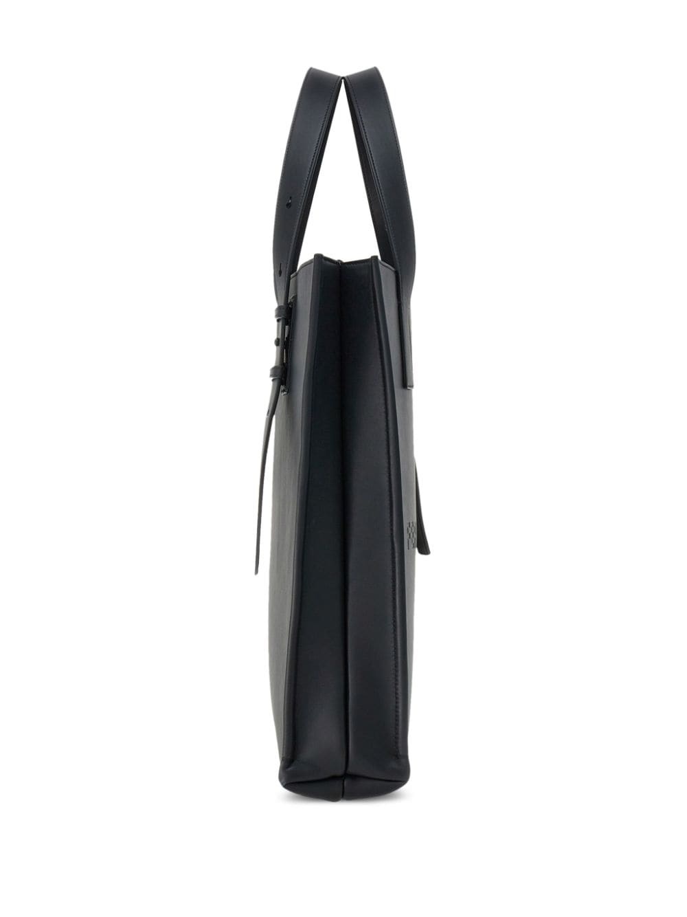 North-South leather tote bag - 4