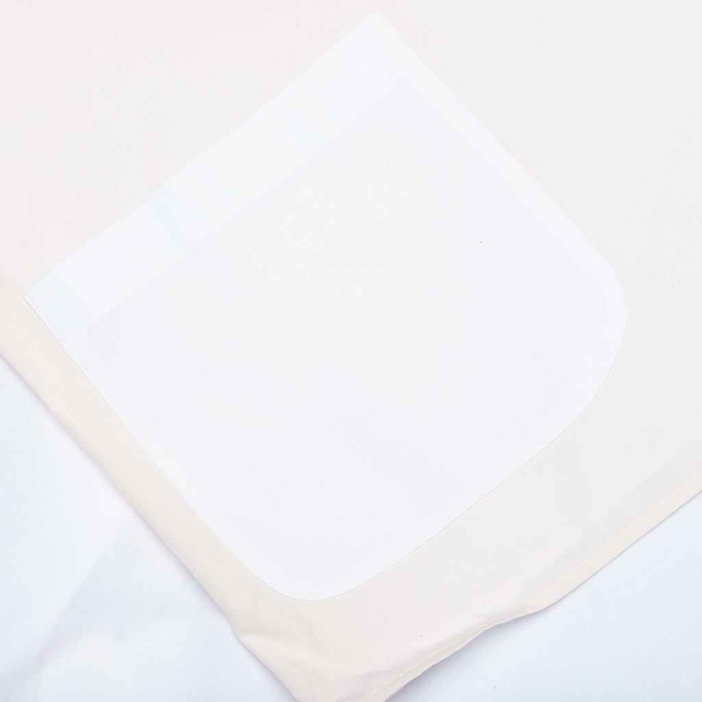 SHORT SLEEVE POCKET SHIRT - WHITE/CREAM/LIGHT BLUE - 4