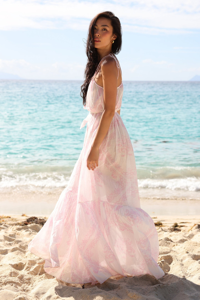 Hale Cotton Toile Print Cover-Up Dress 3