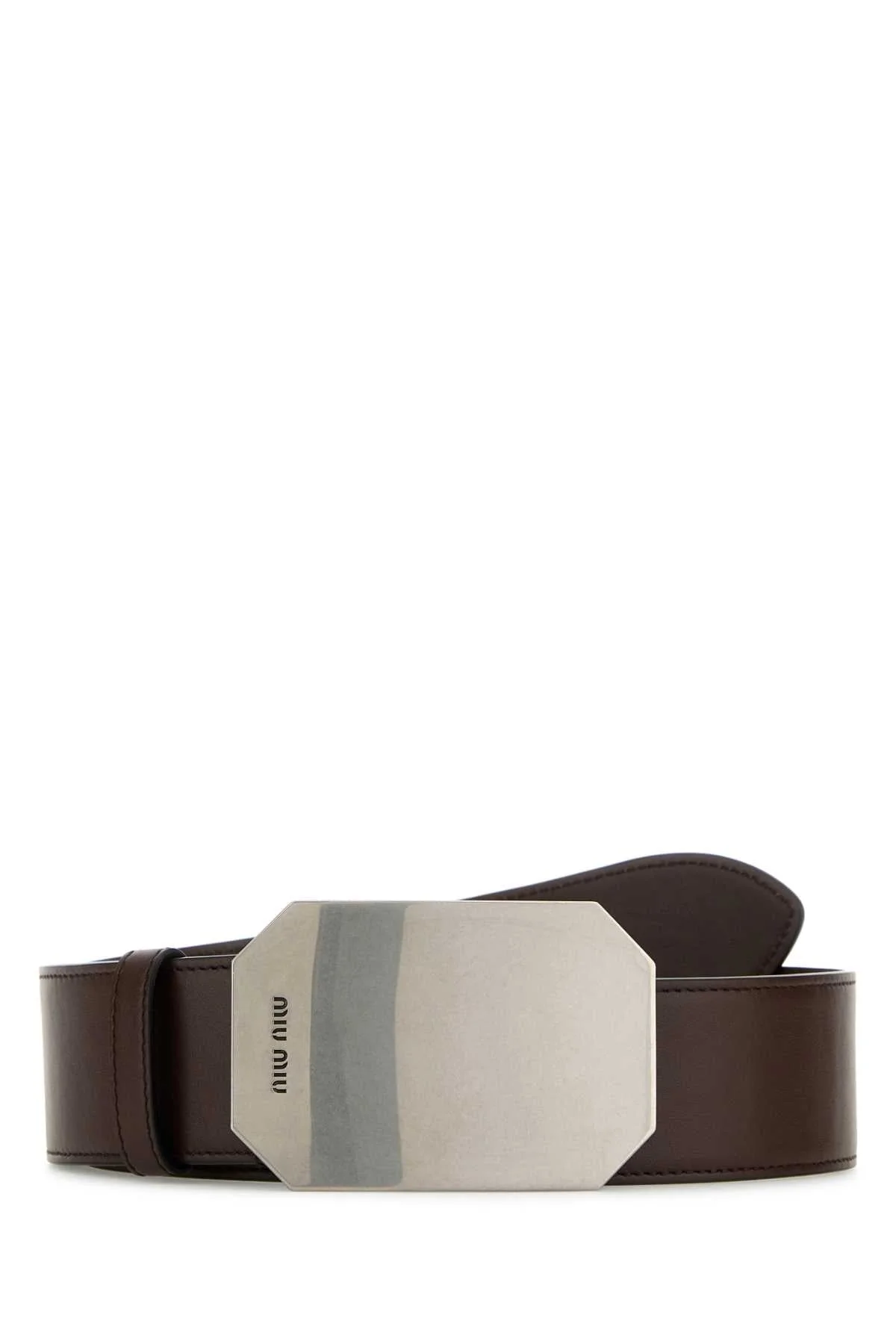Miu Miu Women Brown Leather Belt - 1