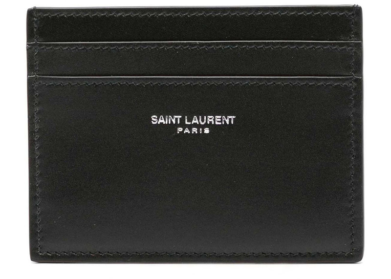 SAINT LAURENT Saint Laurent Mono Card Case Black outlook