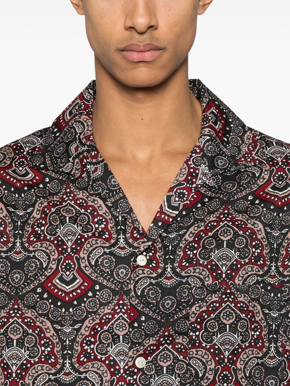 bandana-print shirt - 5