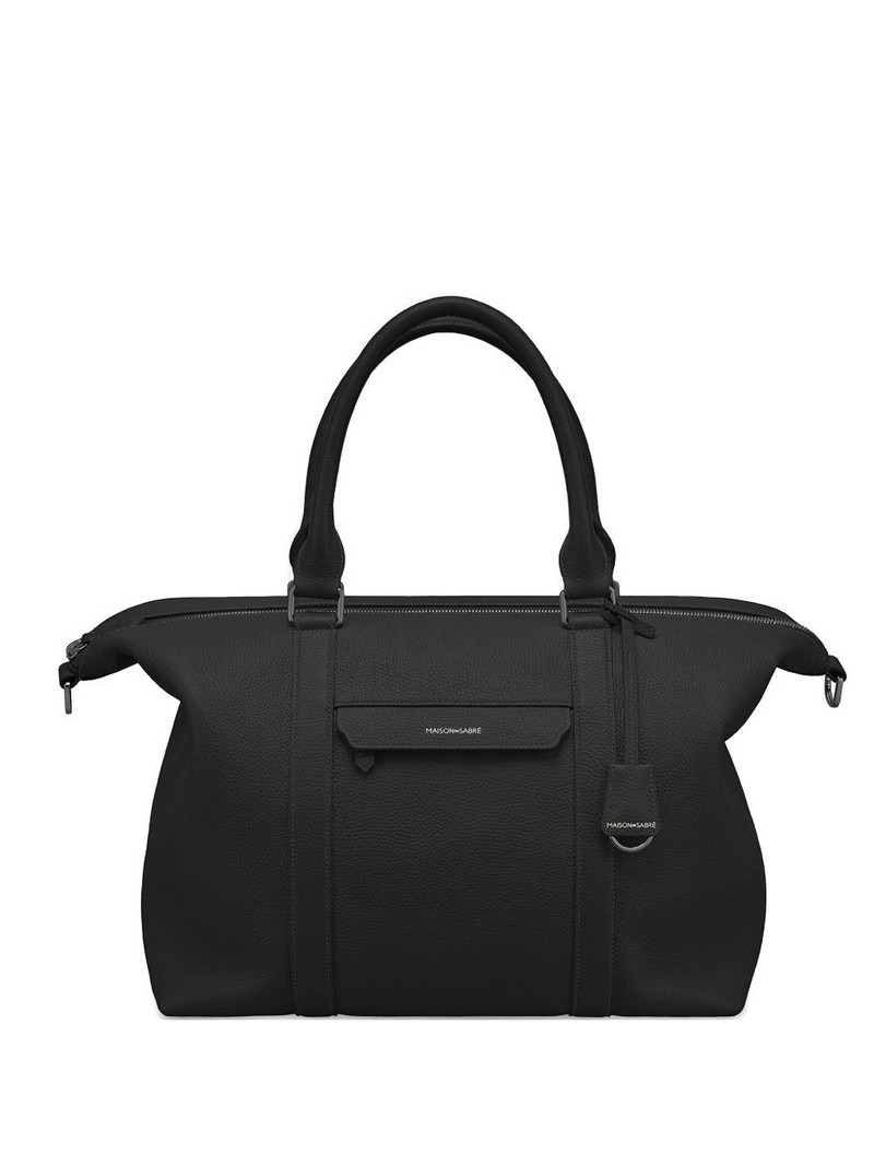 weekender leather tote bag 1